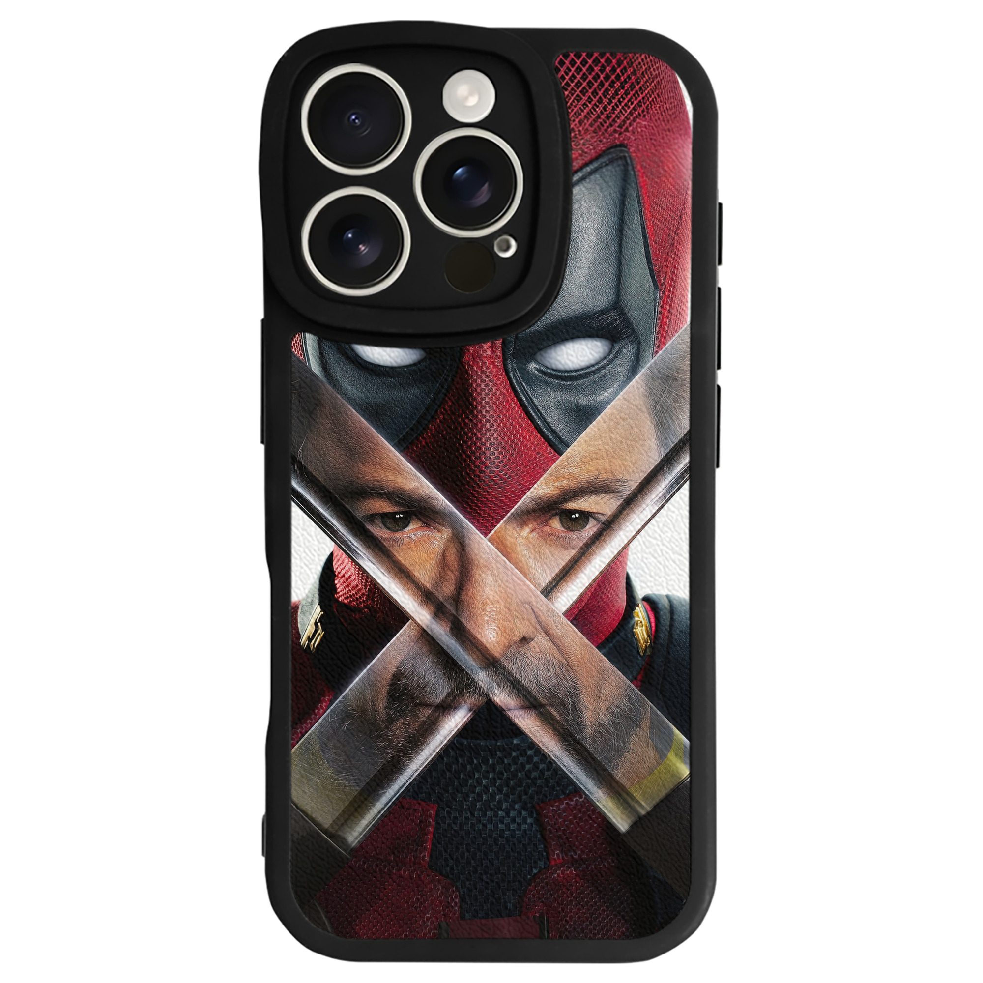 （画像用） Deadpool デッドプール 【iPhone 16シリーズ対応】シリコンスマホケース（レザー調） 材質：シリコン